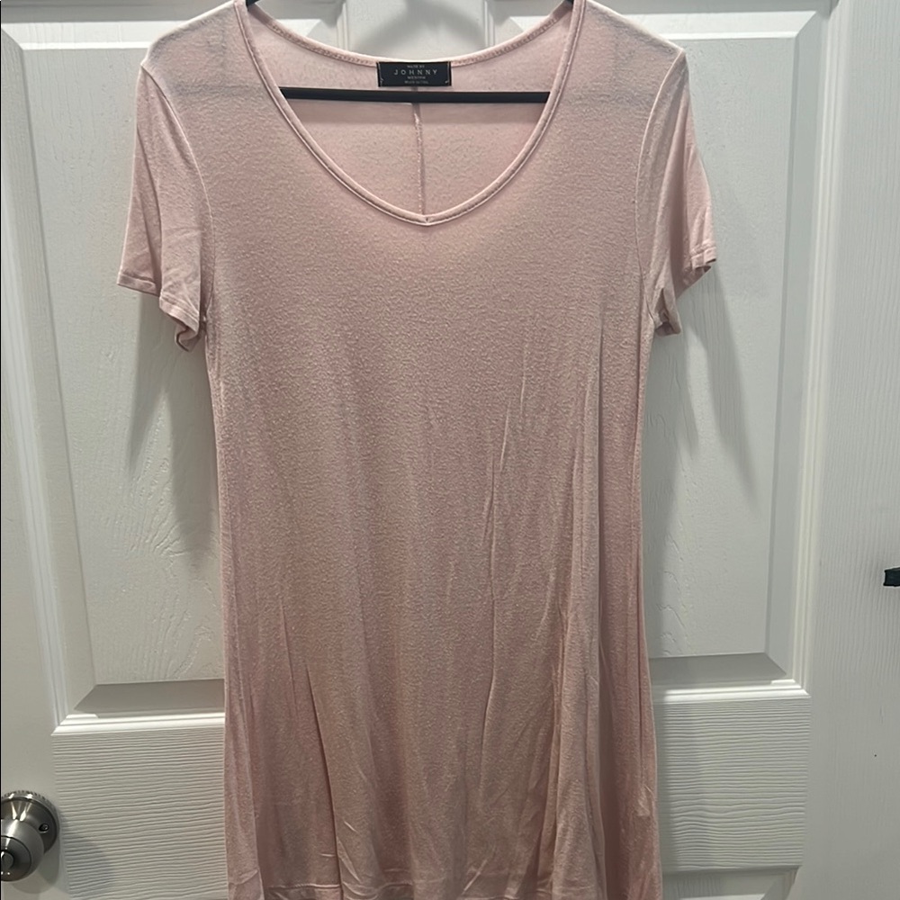 By Johnny Pink Fitted Short Sleeve T-Shirt